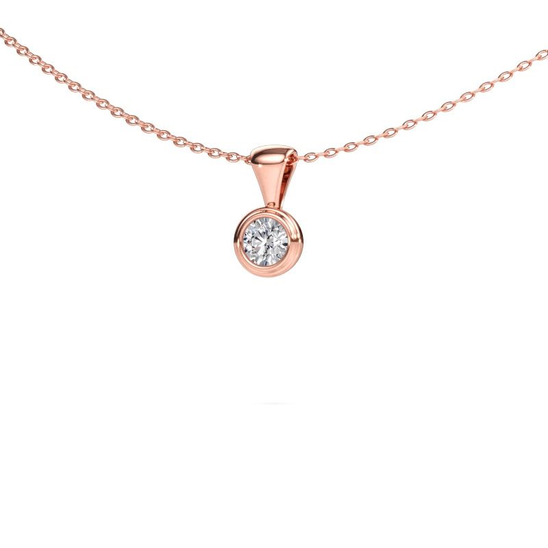 Pendant Lieke 585 rose gold lab-grown diamond 0.25 crt