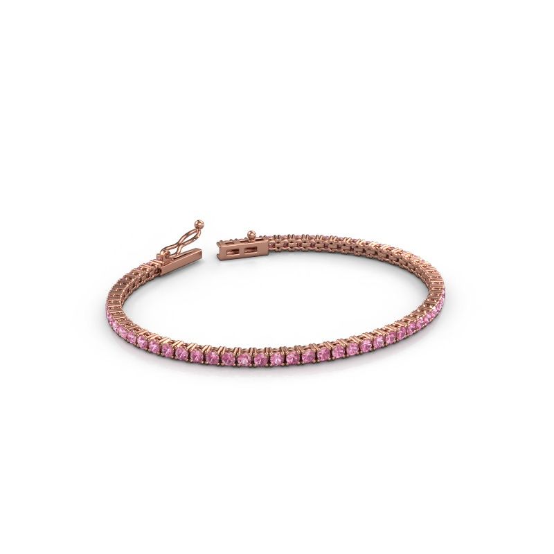 Tennisarmband Shirley 2.4 585 rosé goud 2.4 mm