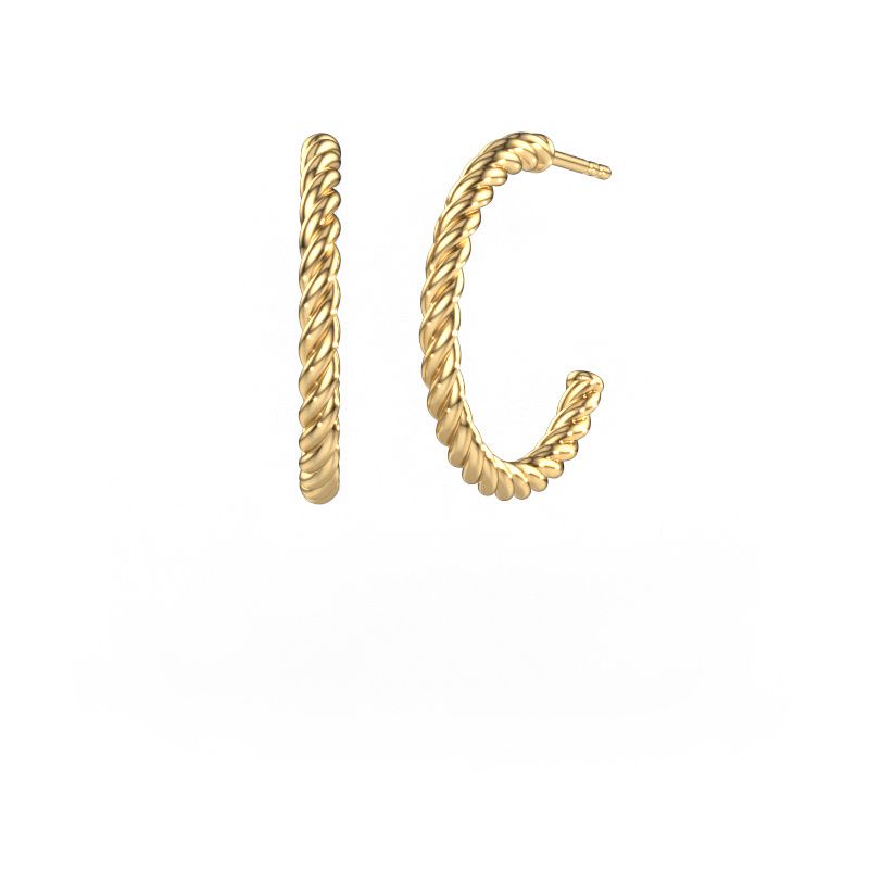 Clous d'oreilles Terra 20mm 585 or jaune
