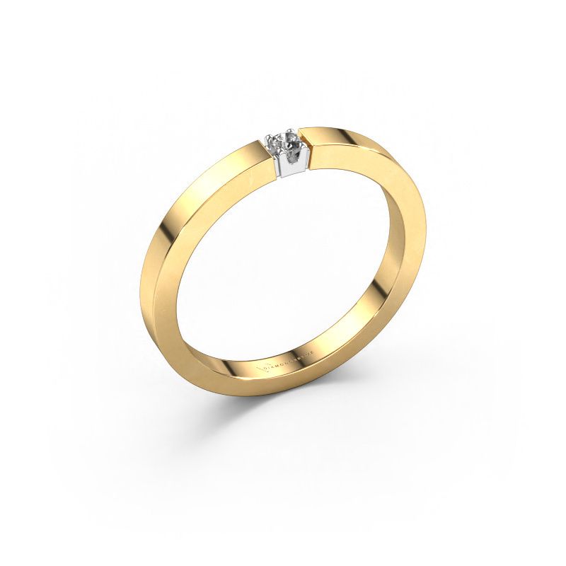 Bague Dana 1 585 or jaune diamant 0.03 crt