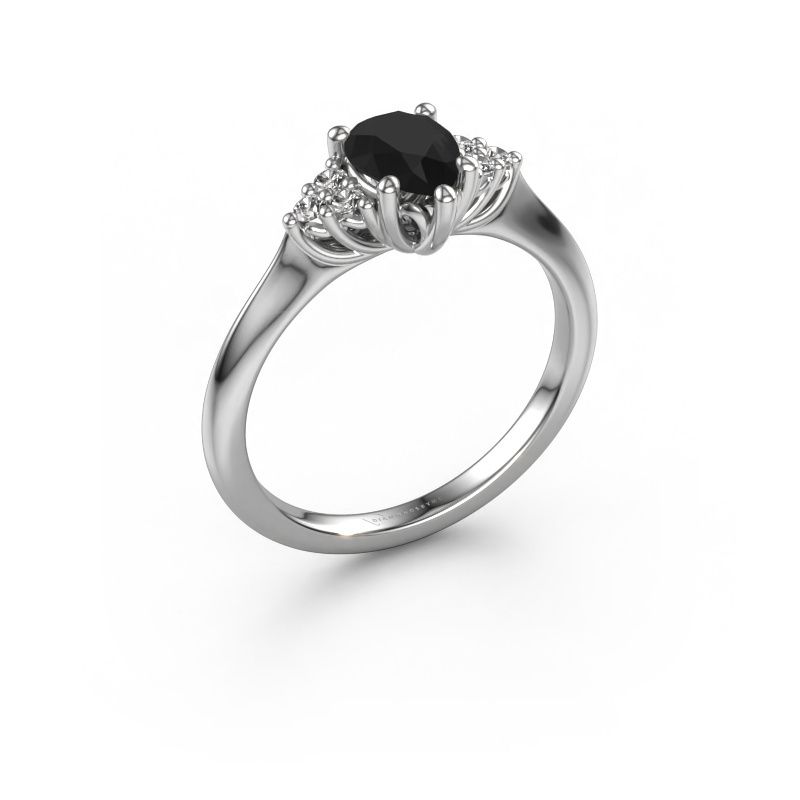 Verlobungsring Felipa PER 585 Weißgold Schwarz Diamant 1.115 crt