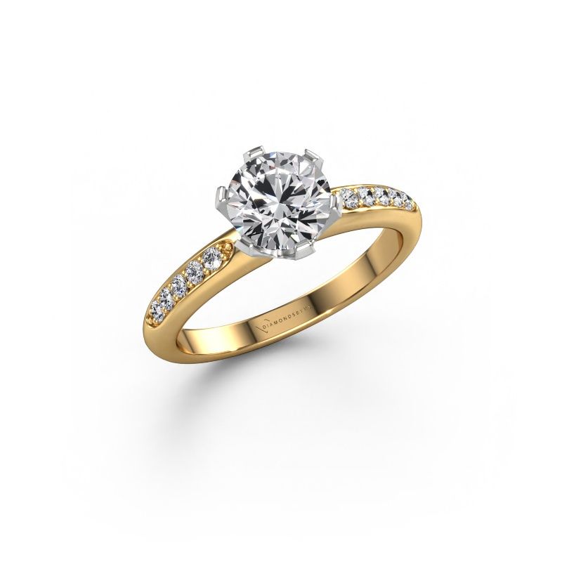 Engagement ring Tiffy 2 585 gold lab grown diamond 1.00 crt