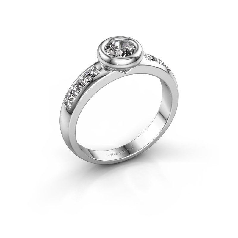 Afbeelding van Verlovingsring Lieke 925 zilver diamant 0.59 crt