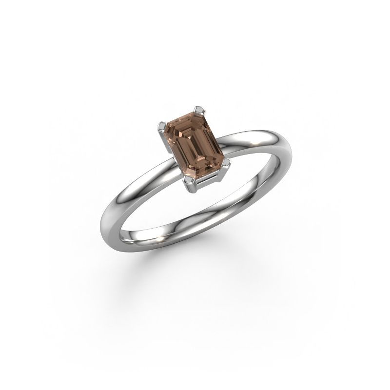 Verlobungsring Denita 1 EME 950 Platin Braun Diamant 0.70 crt