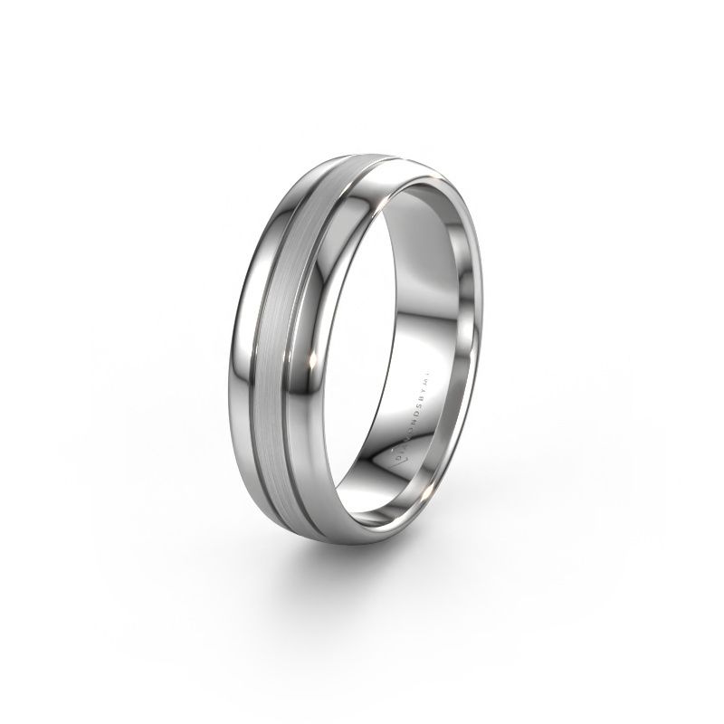 Trouwring WH0400M36APM 950 platina ±6x1.7 mm