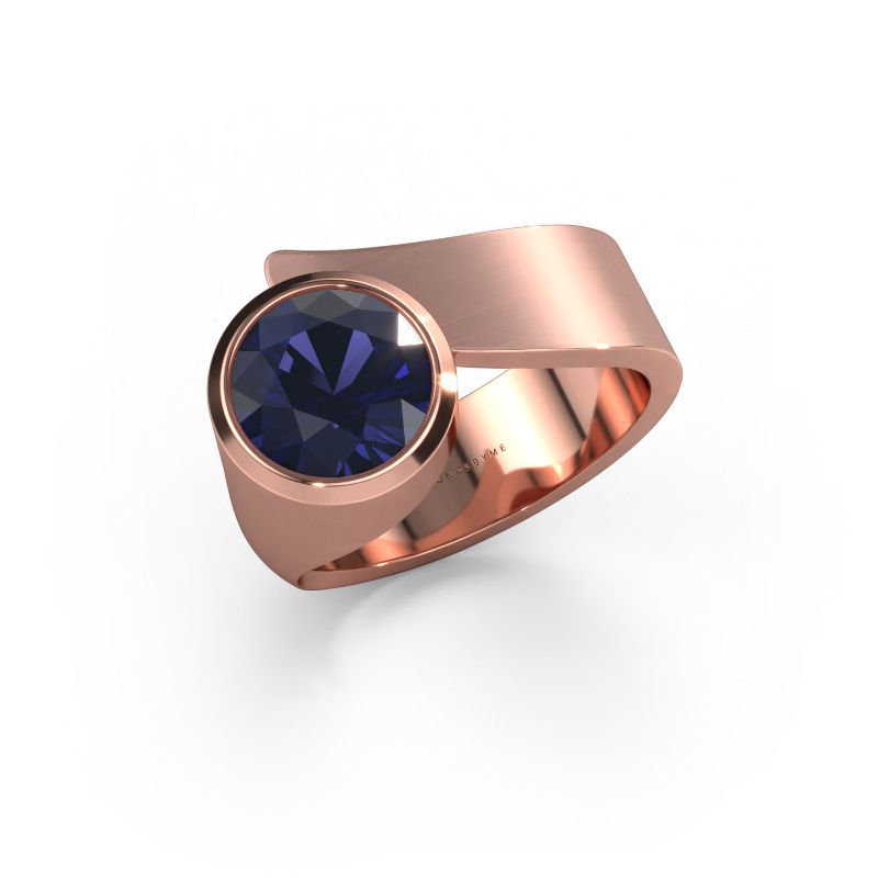Ring Nakia 585 rose gold sapphire 8 mm