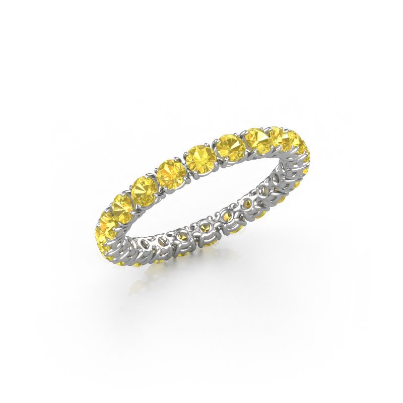 Ring Vivienne 2.7 585 white gold yellow sapphire 2.7 mm