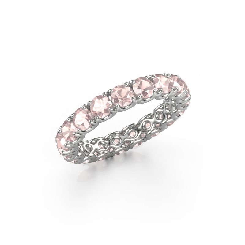 Vorsteckring Estee 3.4 585 Weißgold Morganit Champagner 3.4 mm