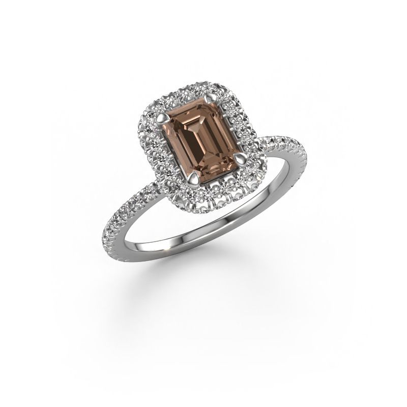 Verlobungsring Talitha EME 950 Platin Braun Diamant 1.888 crt