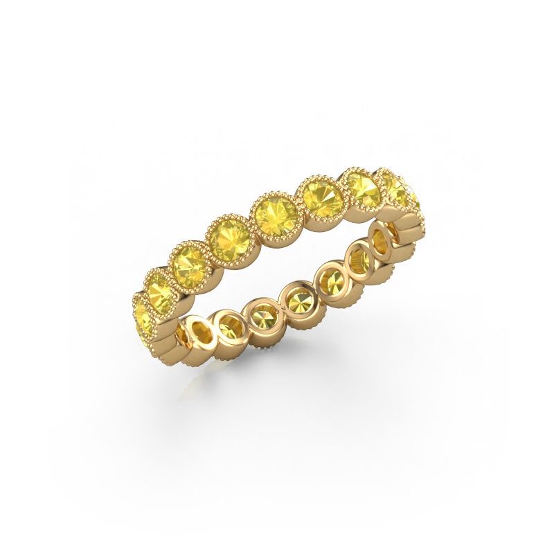 Ring Mariam 0.07 585 gold yellow sapphire 2.7 mm