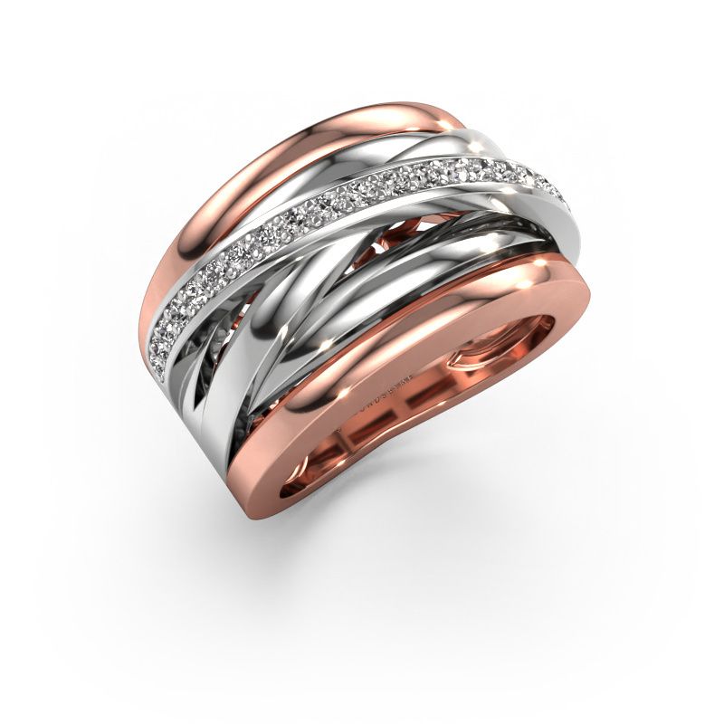 Ring Clair 1 585 rose gold diamond 0.315 crt