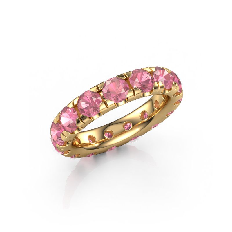 Stackable ring Jackie 4.2 585 gold tourmaline pink 4.2 mm