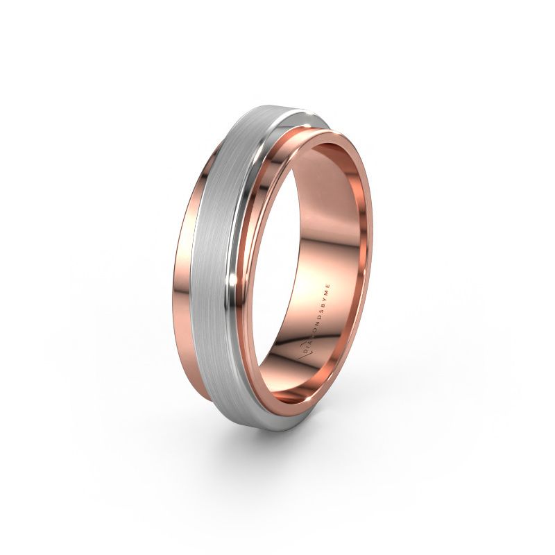 Trouwring WH2220M16D 585 rosé goud ±6x2.4 mm