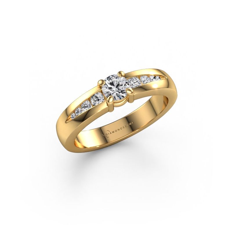 Engagement ring Zohra 585 gold lab grown diamond 0.477 crt