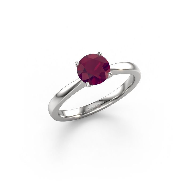 Verlobungsring Kitty 950 Platin Rhodolit 6.2 mm