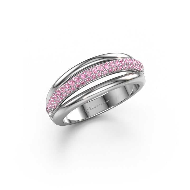 Ring Paris 950 Platin Pink Saphir 1 mm