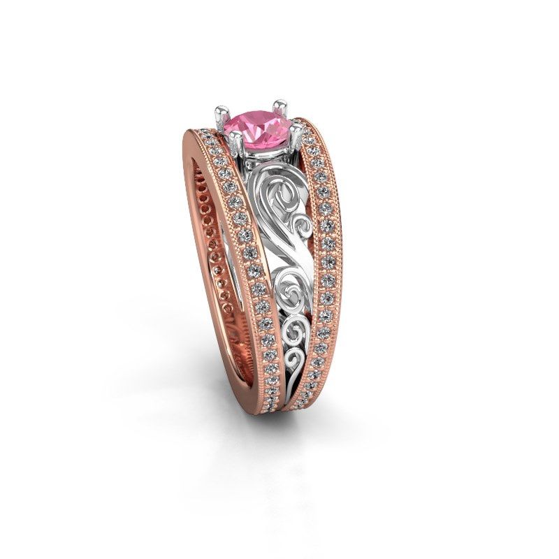 Image of Ring Julliana<br/>585 rose gold<br/>Pink sapphire 5 mm