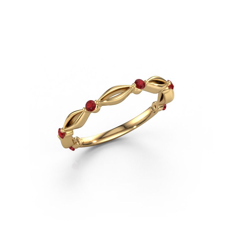 Vorsteckring Shalon 585 Gold Rubin 1.8 mm