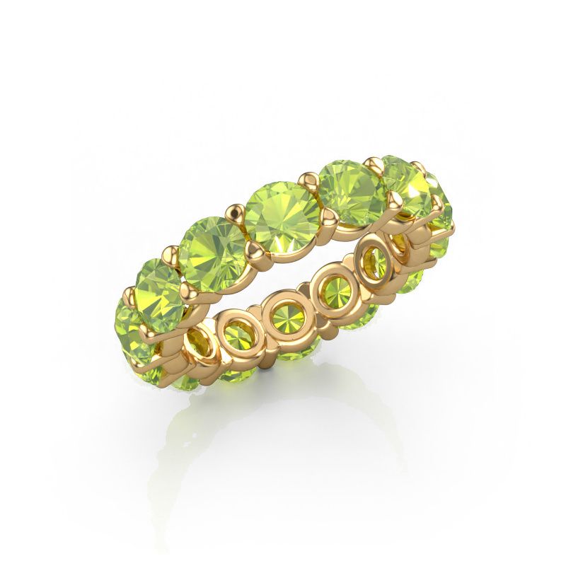 Anello Heddy rnd 4.7 585 oro peridoto 4.7 mm