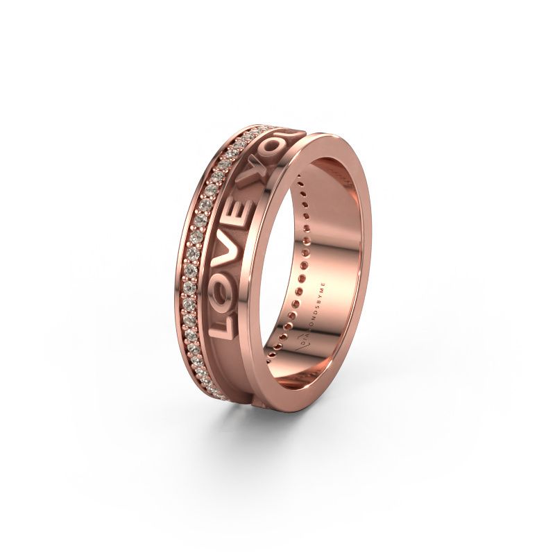 Ehering Namering 2 585 Roségold ±6 x 2 mm