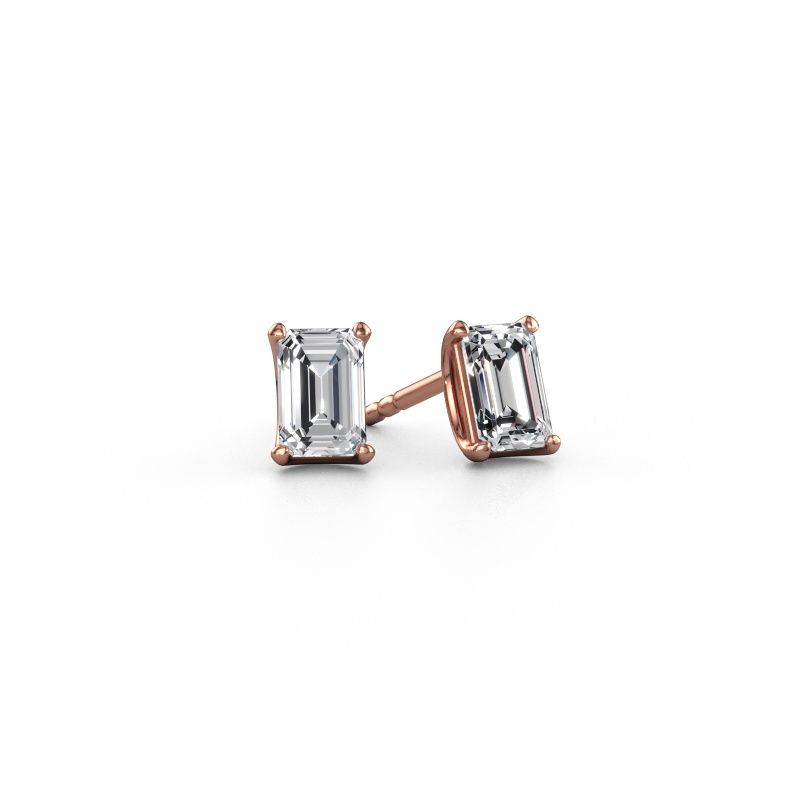 Oorstekers Sam EME 585 rosé goud diamant 3.00 crt
