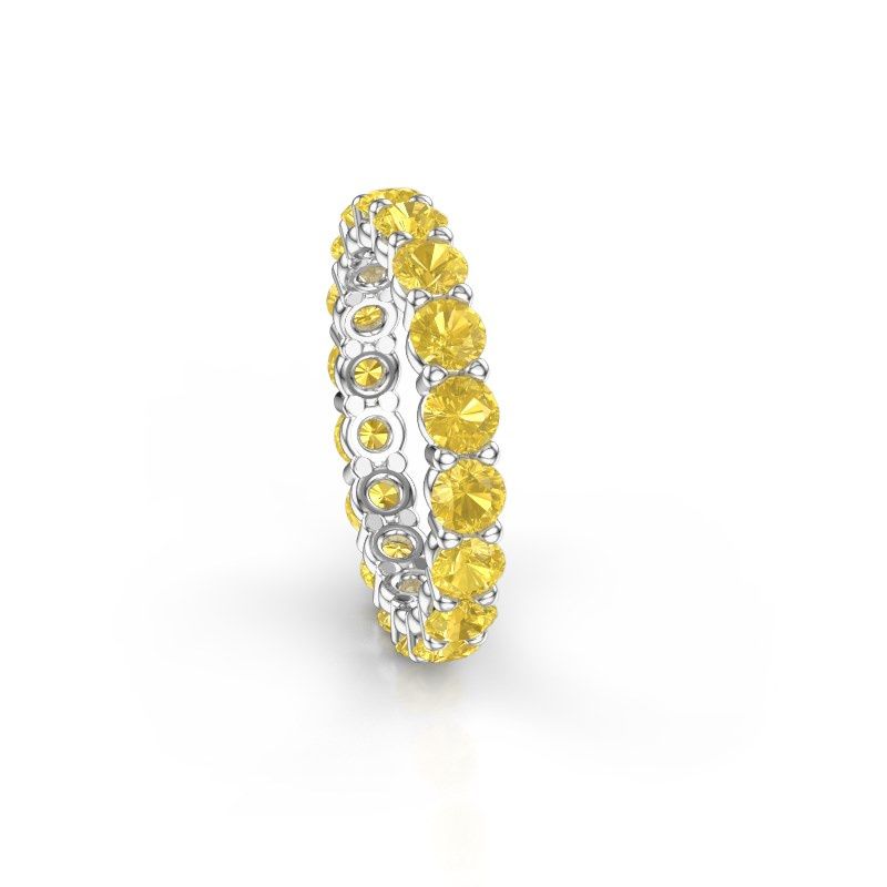Bild von Ring heddy rnd 3.4<br/>950 Platin<br/>Gelb Saphir 3.4 mm