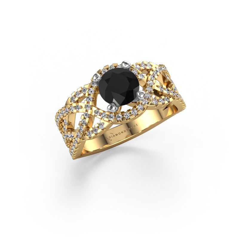Ring Jeni 585 goud zwarte diamant 1.823 crt
