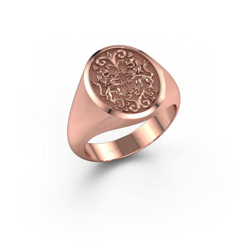 Family crest ring Charlie 585 rose gold