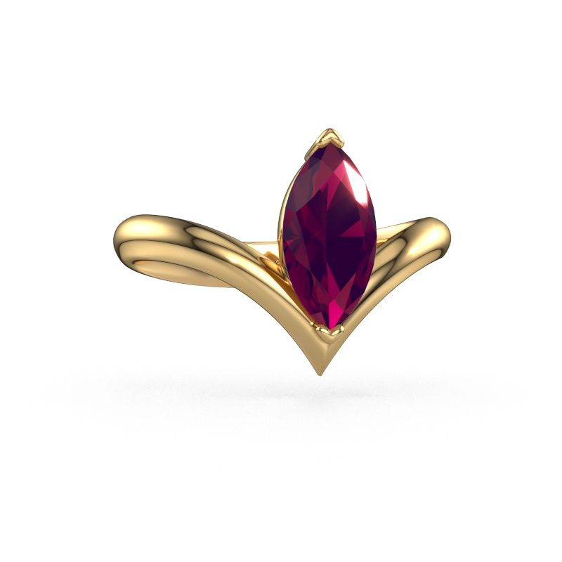Engagement ring Maddy MRQ 585 gold rhodolite 11x5.5 mm