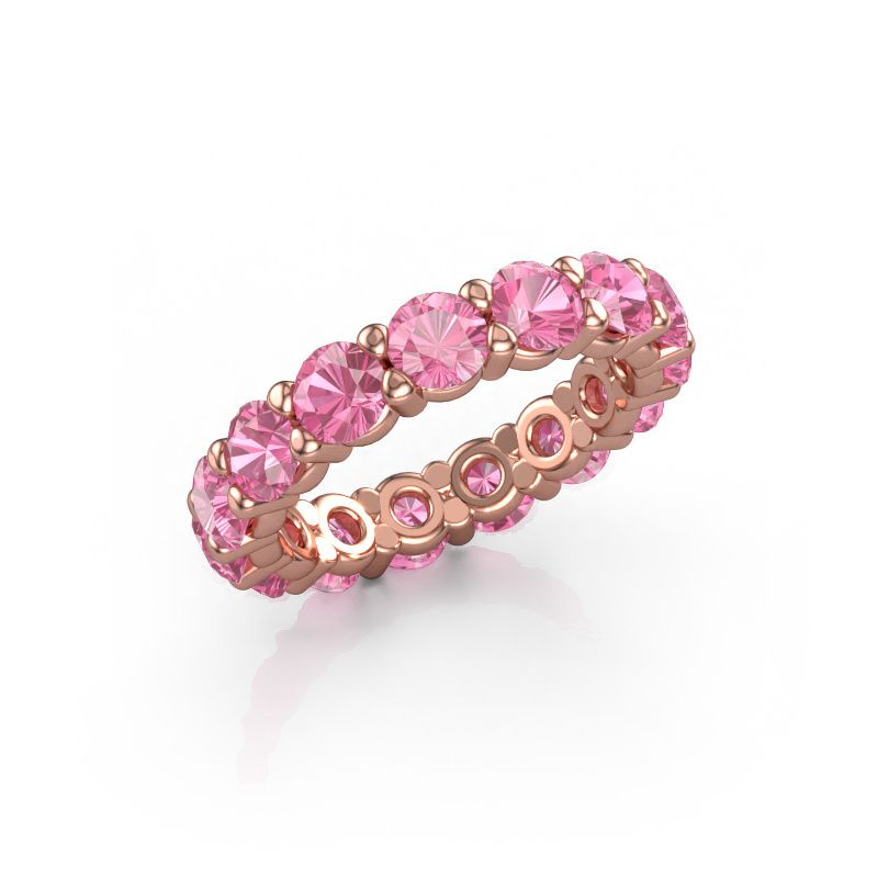 Ring Heddy rnd 4.2 585 Roségold Pink Saphir 4.2 mm