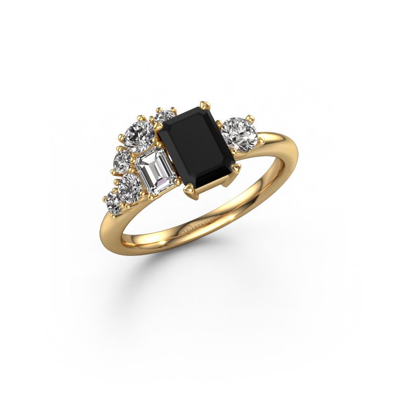 Ring Sabina 585 goud zwarte diamant 2.090 crt