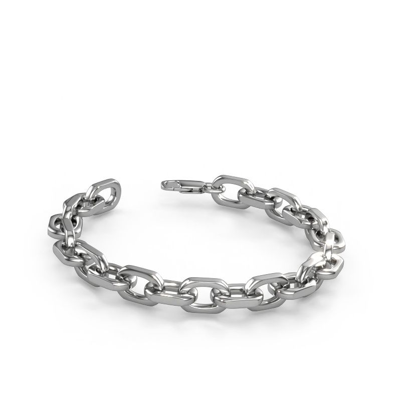 Link bracelet Anchor 1 10mm 585 white gold
