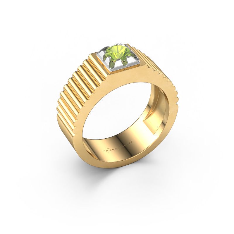 Pinky ring Elias 585 gold peridot 5 mm
