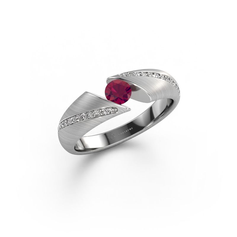 Ring Hojalien 2 585 white gold rhodolite 4.2 mm