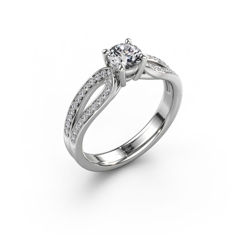 Engagement ring Antonia rnd 2 585 white gold lab grown diamond 0.73 crt