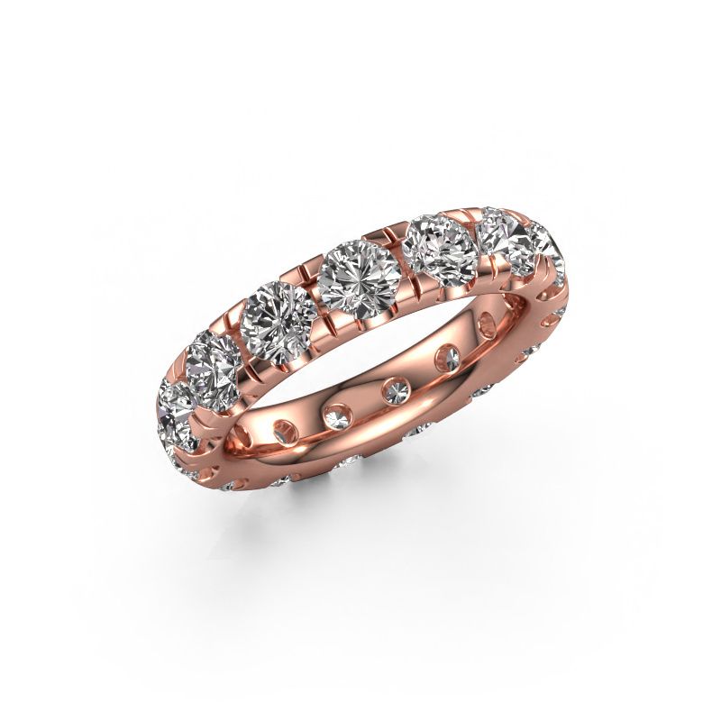 Stackable ring Jackie 4.2 585 rose gold lab grown diamond 4.50 crt