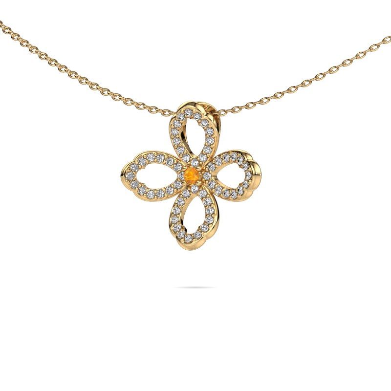 Kette Chelsea 585 Gold Citrin 2 mm