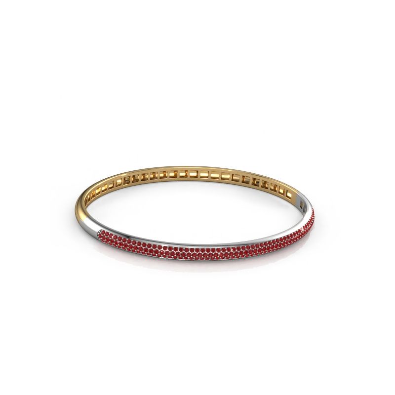 Armreif Emely 4mm 585 Gold Rubin 1.1 mm