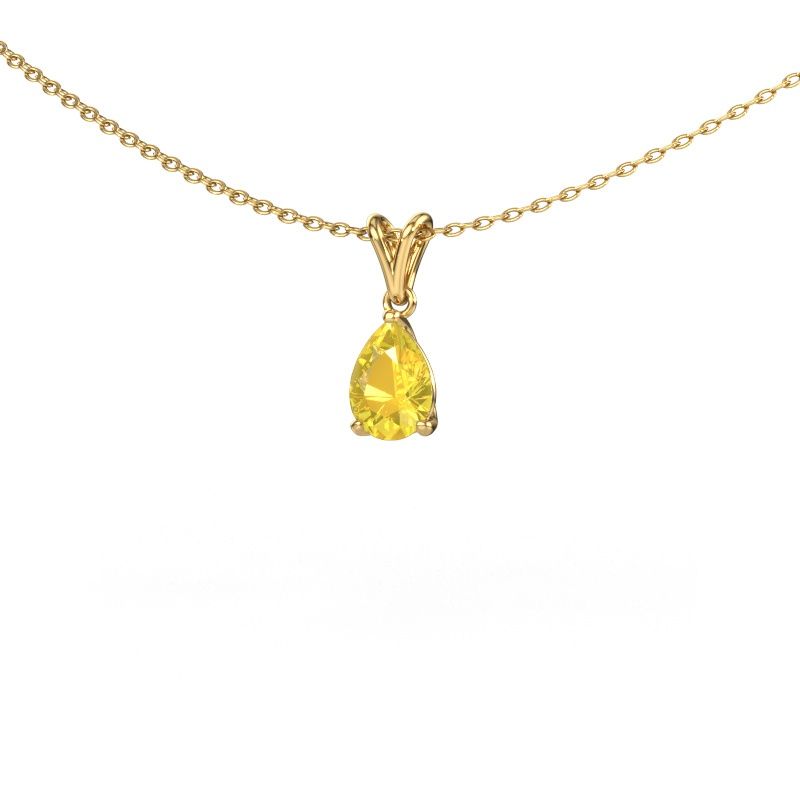Anhänger Sam PER 585 Gold Gelb Saphir 7x5 mm