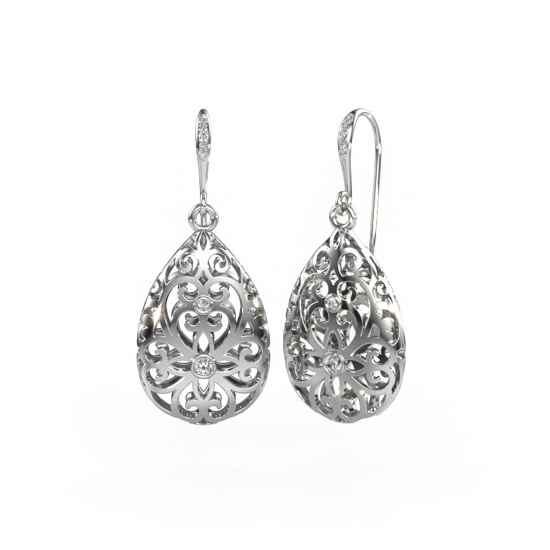 Ohrhänger Idalia 2 585 Weißgold Diamant 0.105 crt