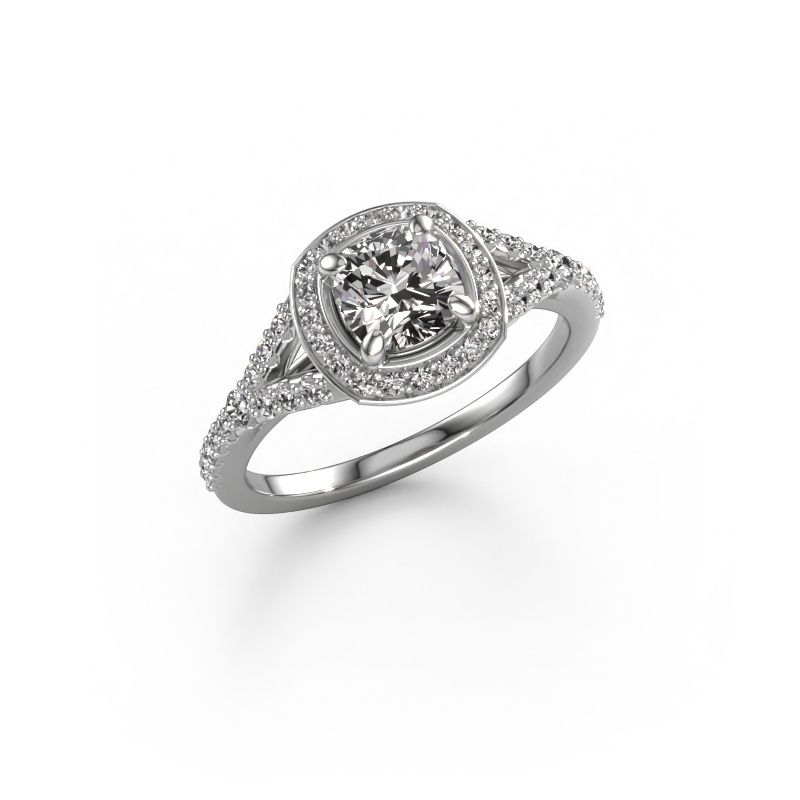Verlovingsring Pamela CUS 585 witgoud diamant 1.362 crt
