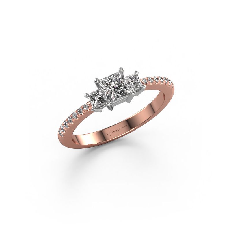 Verlobungsring Dorla 585 Roségold Diamant 0.71 crt