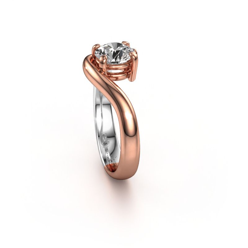 Afbeelding van Verlovingsring Ceylin 585 rosé goud diamant 1.00 crt