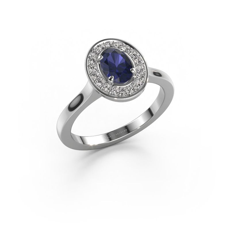 Ring Madelon 1 950 platinum sapphire 7x5 mm
