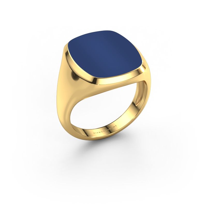 Siegelring Benjamin 4 Light 585 Gold Lapislazuli 17x14 mm