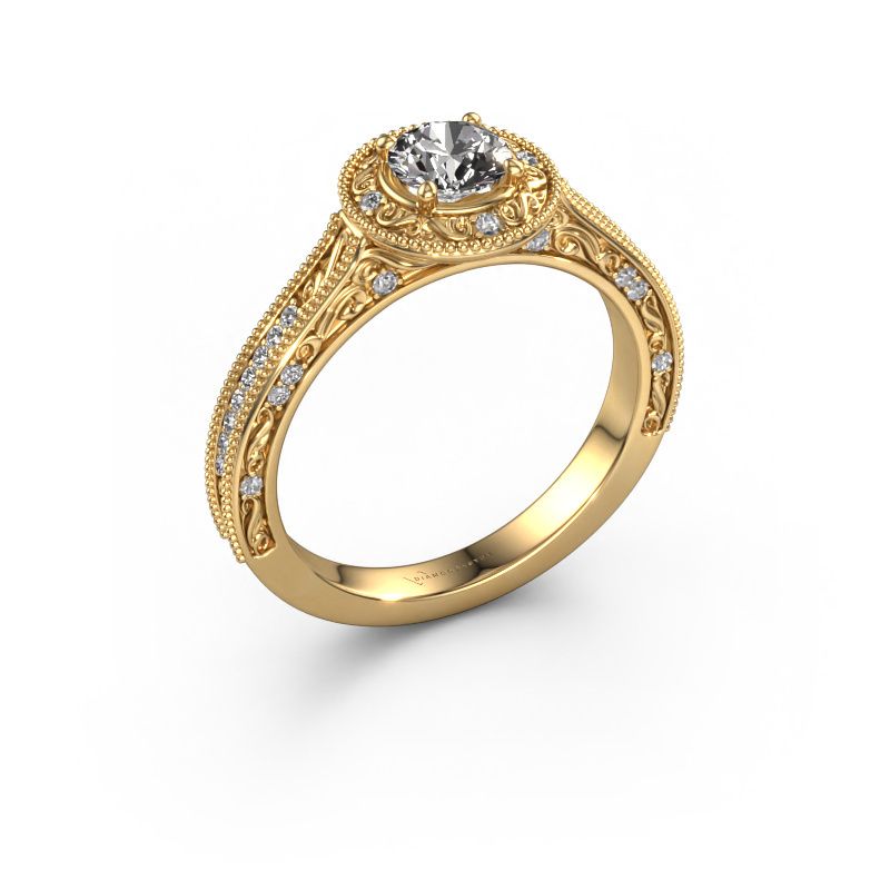 Engagement ring Alice RND 585 gold zirconia 5 mm