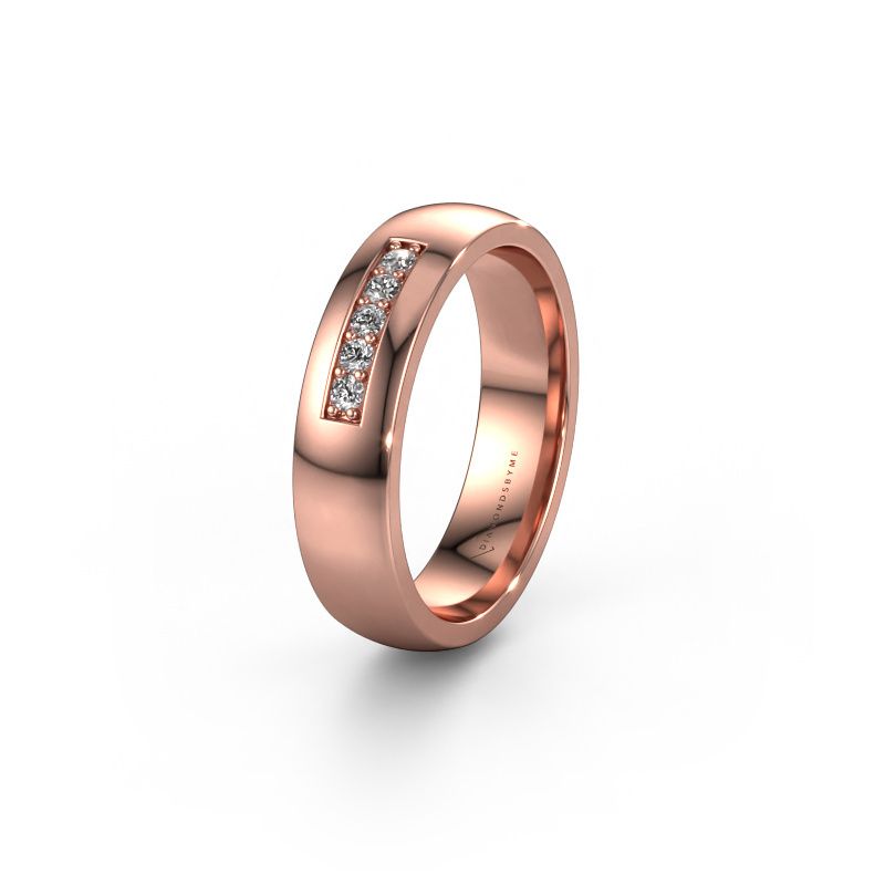 Ehering WH0111L25BP 585 Roségold Diamant ±5x2 mm