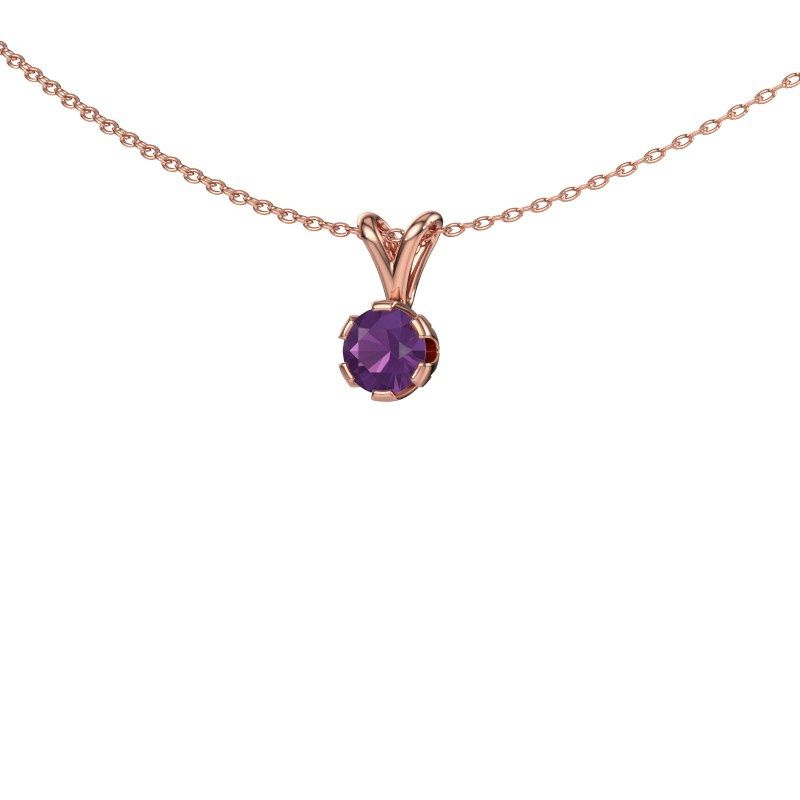 Anhänger Julia 585 Roségold Amethyst 5 mm