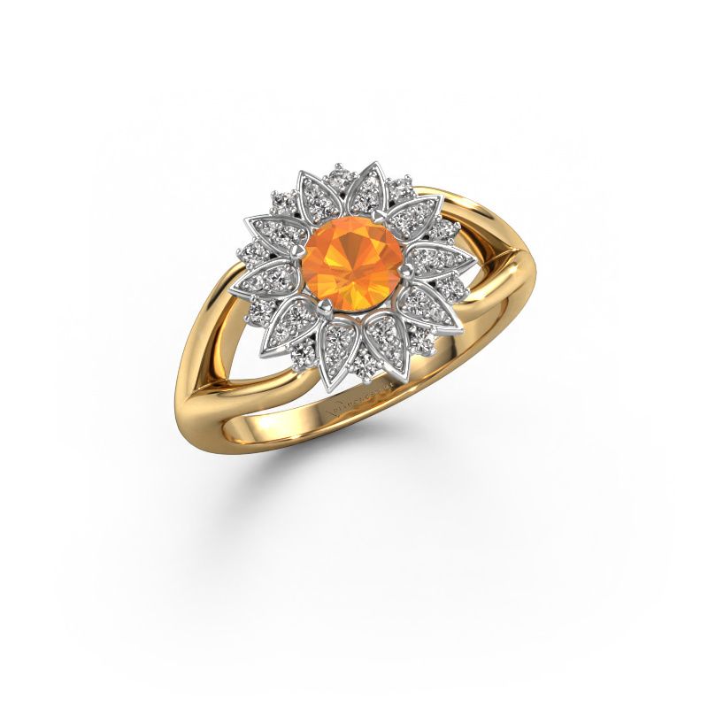 Ring Chasidy 1 585 gold citrin 5 mm