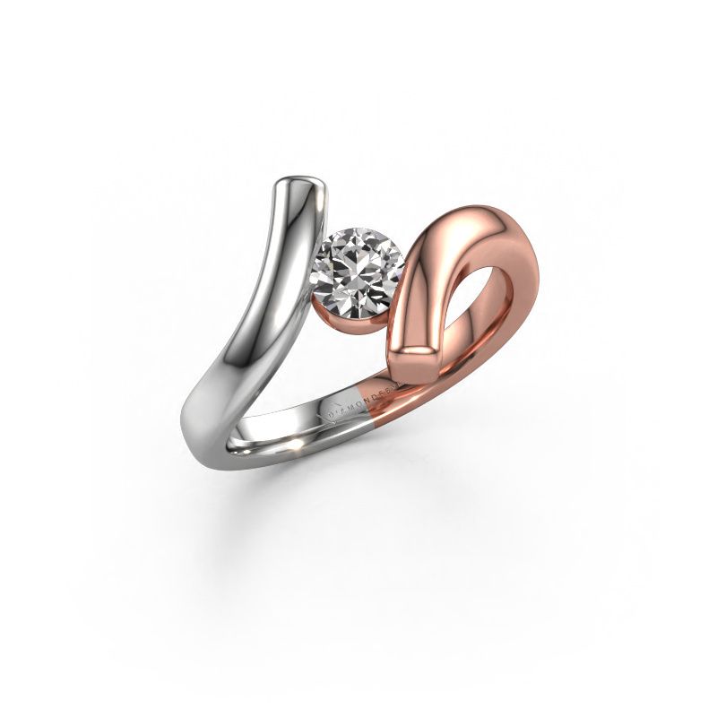 Ring Amy 585 rose gold diamond 0.40 crt